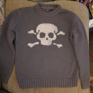 Gap Kids Gray Skull Sweater